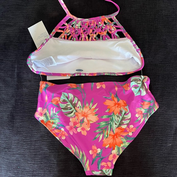 Floral Lace - Bikini 2-Piece Swim Set for Girls - Picture 2 of 2